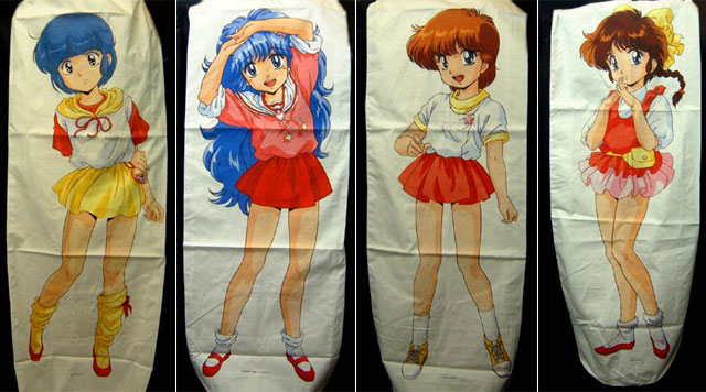 Long pillow cover of Magical girls