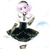 Gothic Lolita postcard